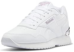 Reebok Tenis Glide Ripple Clip para mujer, Blanco/Oro rosa, 37.5 EU