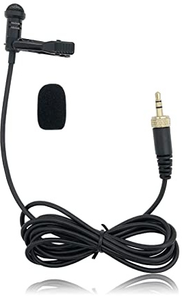 Lavalier Microphone Replacement for Sennheiser Wireless Transmitter/ME 2 Mic - Lav Lapel Clip, Wearable, Omnidirectional, 3.5mm TRS