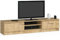 Home Collective Fernsehschrank 160cm breit mit Zwei Türen und Zwei offenen Regalen, moderner TV-Schrank, Lowboard, Wohnzimmer Schlafzimmer in Artisan Eiche
