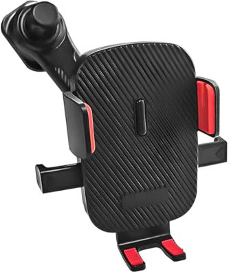 Adunsiaoto Support De Téléphone De Voiture Air Vent, Porte Téléphone Voiture Ventouse pour Tableau Bord Pare-Brise, Support Telephone Automobile en Plastique ABS Compatible avec Tous Les Smartphones