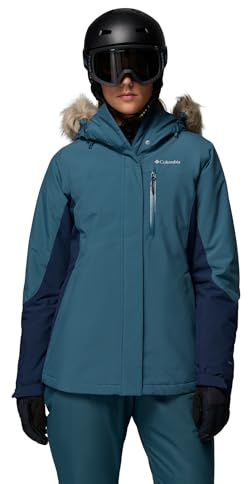 Columbia Women's Ava Alpine 2 Insulated Jacket, Ski Jacket, Everblue/Collegiate Navy, L
