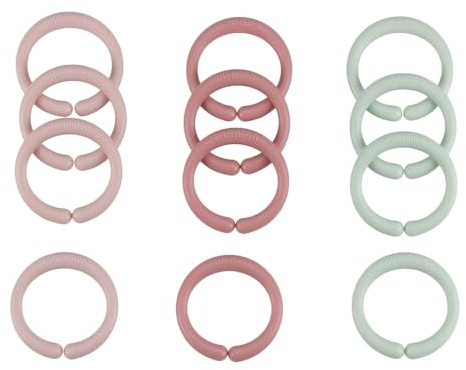 Little Dutch 4963 Juego de anillos de juguete (12 anillos), color rosa