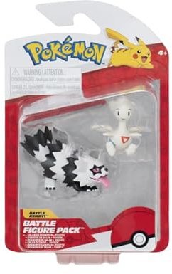 Pokemon 5- och 8cm kamp figuren 2-pack Galarian Zigzagoon & Togetic - Leksaksfigur for barn 4+ - Officell Pokémon produkt for barnleksak