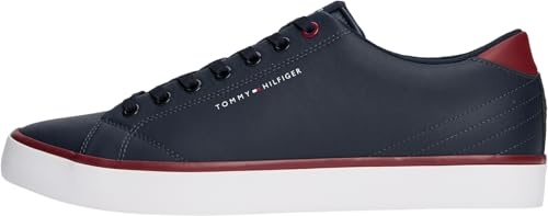 Tommy Hilfiger Baskets Vulcanisées Homme Basses, Bleu (Desert), 41