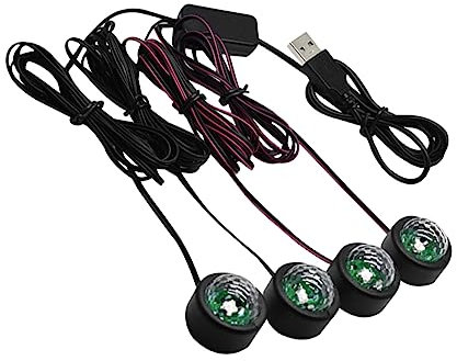 TOPBATHY Lampe USB pour Voiture Veilleuse Décorative Couleurs Assorties Éclairage De Voiture