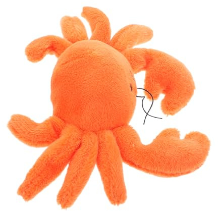BESPORTBLE Imán de Nevera de Animales Marinos Diseño de Cangrejo de Felpa Naranja, Tamaño Portátil y Funcional para Sujetar Papeles en Casilleros y Escritorios, Adecuado para Decoración