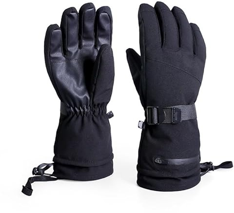 OUTJUT Guantes Calefactables Guantes Moto Invierno Hombre y Mujer, Esquí, Moto y Senderismo de esquí touchables en Pantalla, Regalos prácticos para Actividades al Aire Libre