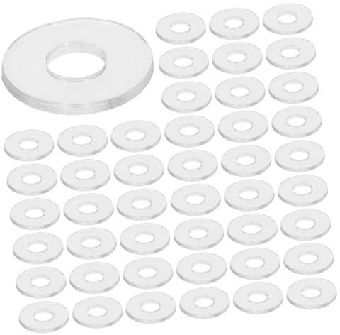 NUOBESTY 500 pezzi Guarnizioni Piatte in Vinile per Maniglie Doccia Rondelle Isolanti Resistenti al di Guarnizioni Antivibrazione e Impermeabili per Riparazioni e Fissaggi