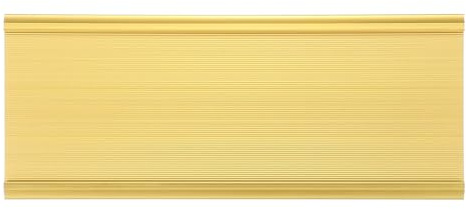 PATIKIL Support Pour Plaque Nominative Pour Porte Ou Mur, Plaque Nominative En Aluminium Adaptée 3.2x9.4 Image Pour Bureau Salle De Réunion D'Entreprise, Or