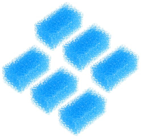 Hohopeti Esponjas Filtrantes de Alta Densidad para Acuario y Estanque Material Filtrante Biológico 6 Unidades Purificación de Agua para Filtros Internos Compatible Sistemas de