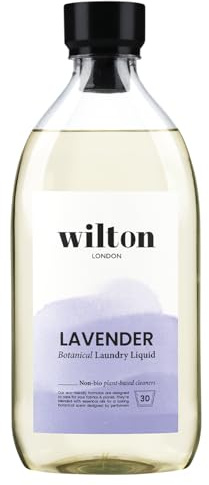 Wilton London Eco Friendly Lavender Laundry Liquid 30 Washes - Non-Bio - Plant-based & Biodegradable Laundry Detergent - Packed with Essential Oils - Made in UK - 1 Litre