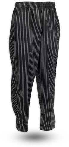 Chef Trends Comfort Fit Unisex Chef Pant B35 - X-Large, Pinstripe