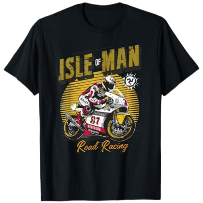 Isle Of Man Road Racing Manx Retro Motorcycle Race T-Shirt