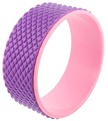 TOGEVAL Yoga Rad Aus Kunststoff Yoga Roller Fitness Rückbeugen Rad Unterstützen Roller Noppen Oberfläche Massage