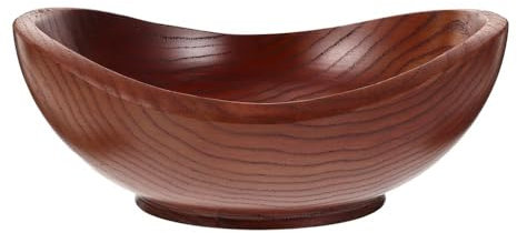 Ensaladera de madera multifuncional Tazón de ramen Esenciales de cocina Recipiente de alimentos multifuncional Fácil de limpiar Adecuado for cenas diarias Fiestas Comedores Uso en comedor familiar Man