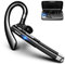 Euakee Bluetooth Headset Wireless Freisprech Telefon, Freisprechanlage Ohrhörer mit CVC 8.0 und ENC Dual Mic Geräuschunterdrückung, Dual Mic V5.0 Freisprech-Bluetooth-Ohrhörer