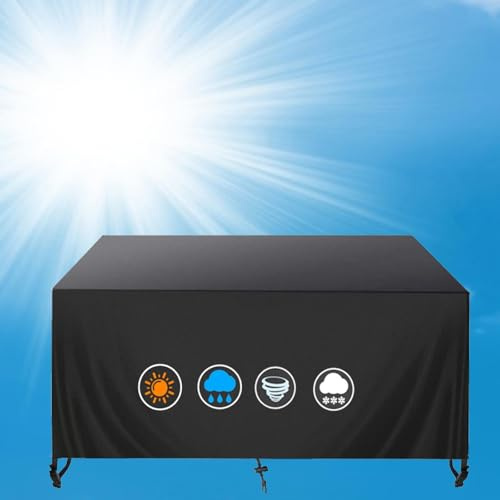 AEXOIO 70x40x60cm/LxPxA Coperture per Mobili Da Giardino,copertura sedie e tavolino per esterno,Copridivano Esterno Impermeabile Per Tavoli E Sedie Da Cortile Quadrato Arredo Rettangolare