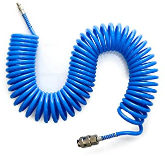 CLICLED Tubo Aria Compressa 15m Spirale Flessibile Raccordo Rapido 8mm Compressore Prolunga