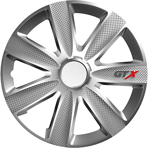 Zentimex SET Z480691 Radkappen Satz (4Stück) + Handschuhe 17 Zoll GTX carbon silber