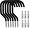 SWANLAKE 6 Pack Heavy Duty Bike Hooks - 6 inches, 100 LBS Capacity for Garage Wall and Ceiling