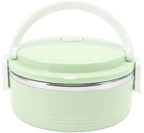 Fiambrera Para Adultos Con Aislamiento A Prueba De Fugas Con Asa, Fiambrera Térmica Portátil De Acero Inoxidable, Fiambrera Térmica Para Alimentos, Contenedores Para Adultos(Green)