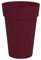 EDA - Pot de Fleur Vase Haut Toscane Ø 46 cm - Volume 67 L - Ø 46 x H.65 cm - Rouge Bourgogne