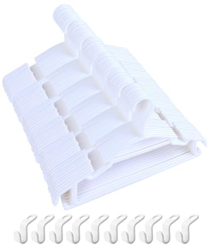 haweeli Lot de 60 Cintres en Plastique pour Enfants Bébé 27cm