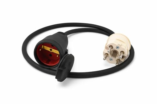 Perilex Adapter 16A PERILEX Stecker / 16A Schuko Kupplung Adapter Leitung mit Perilex