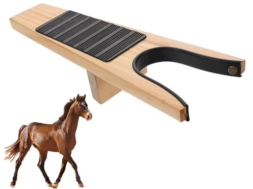 Wood Boot Remover – 13.39 Wooden Boot Jack | Sturdy Ɓ Puller for Riding Boots, Cowboy Boots, Work Shoes & Wellingtons | Back-Friendly No-Bend Shoe Remover with Rubber Grip