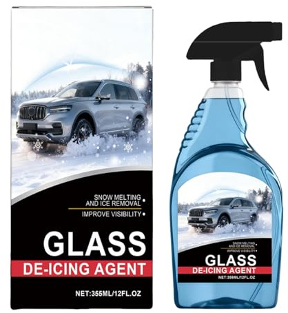 Spray de dégivrage pour pare-brise - 355 ml - Dégivreur à action rapide - Pour pare-brise de camion, rétroviseurs extérieurs, phares, serrures de porte