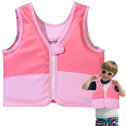 Schwimmweste Kleinkinder - Schwimmtraining Auftrieb nylon baumwolle 2-6 jahre 290 g | Schwimmhilfe Kinder Pool Zubehör Mädchen Rosa Grün 38 x 35 cm | Wasserspiele Schnorcheln Sicherheit grön