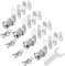 YOUTU® 4 Stück Briefkastenschloss Möbelschlösser Zylinderschloss Zylinder Cam Lock Schrankschloss Spindtürschloss Schubladeschloss, mit 8 Schlüsseln Alle Schlüssel sind gleich (16mm)