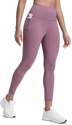 CRZ YOGA Butterluxe Workout Leggings Pockets 25'' - High Waisted Gym Womens Yoga Pants Buttery Soft Light Lavender Medium