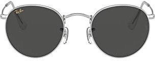 Ray-Ban Unisex Rb3447 Round Metal Sonnenbrille, Silver, 47