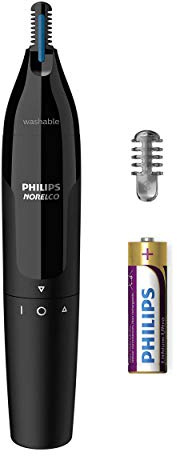 Norelco Philips NT1715 (1000) Nosetrimmer for Ears, Nose & Eyebrow Hair Trimming with No Pulling Guaranteed