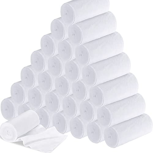 Amyhill 50 Rolls 4 x 8.9ft Gauze Bandage Rolls Cast Padding Gauze Bandage Wrap Plaster Cloth Undercast Padding for Protecting the Skin, Splints, Wound Care, Mask Making, DIY Crafts