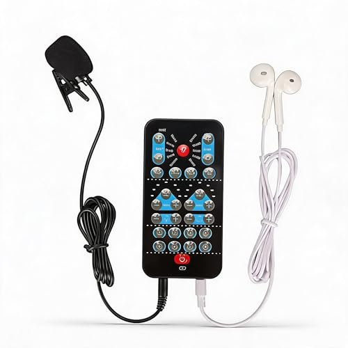 Handheld Voice Changer, Portable Mini Voice Changer Device, Voice Disguiser Handheld Microphone Voice Changer Sound Effects Machine, 8 Voice Changes for Mobile Phone PC