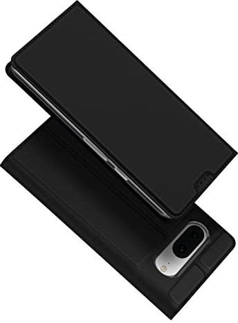 DUX DUCIS Telefonfodral för Google Pixel 8, Slim Fit Flip Folio Läder Magnetiskt fodral med [Korthållare] [Kickstand] för Google Pixel 8 (svart)