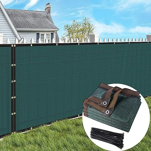 Gekufa Red de privacidad de 1,5 m x 10 m, Malla de jardín de 130 g/m², Malla de protección contra el Viento con Bridas y Ojales para Exteriores, 90% HDPE, Resistente a los Rayos UV