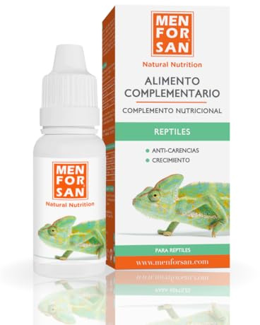 MENFORSAN Påfyllningsmat för reptiler | Ökar vitalitet och tillväxtfrämjande | naturliga ingredienser | 30 ml