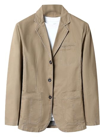 Blazer Hombre Chaqueta de Traje Americanas Primavera otoño Abrigo botón Fiesta Moda Casual Slim fit Elegant Negocios Oficina Color sólido Outwear Bolsillo Basic Tops Talla Grande 2025