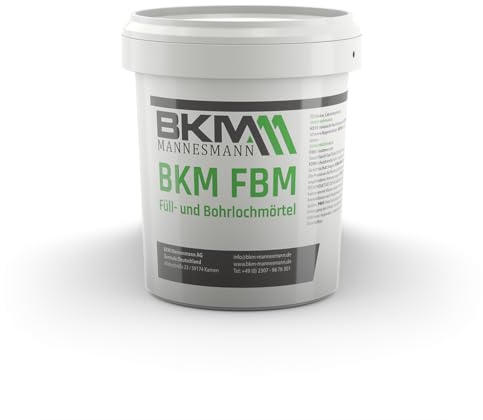 BKM.Mannesmann FBM Bohrlochmörtel Füllmörtel 1kg für ca. 50 Bohrlöcher