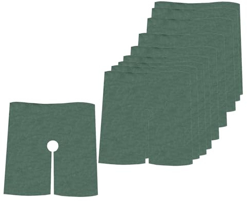 Harilla Lot de 10 Anneaux de paillis pour Arbres, réutilisables, Non tissés, carrés, avec Trous, pour Le contrôle des Mauvaises Herbes, Le Jardinage et, Longueur du Côté 52