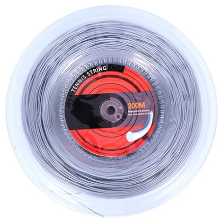 Cuerda de Tenis de Nailon, 16 g, 1,35 mm, Rollo de 200 Metros, Juego Suave, Reduce el Riesgo de Lesiones, muñeca y Hombros y, Cuerda Jugadores de Tenis, Peso Recomendado 4