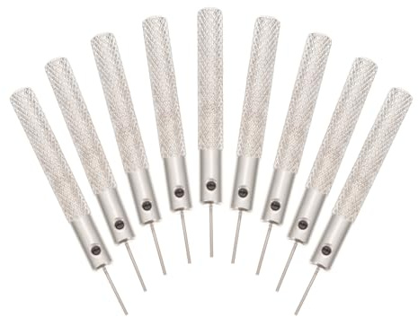 BESTYASH 10 Agujas Extractoras de Tarjetas Sim para Teléfonos Inteligentes, Pasadores de 0,7 Mm en Acero, Kit de 10 Piezas, Herramienta Práctica para Expulsar Sim en Móviles
