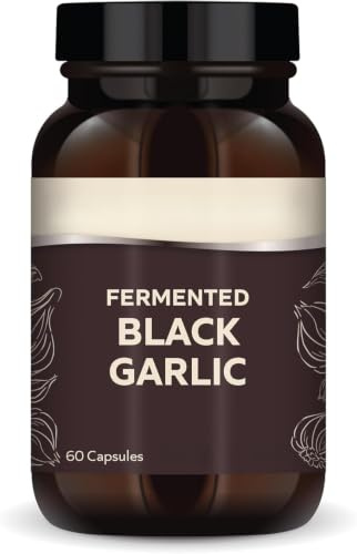 Svart vitlök - fermenterad, antioxidantstöd, icke-GMO | Ökar kroppens vitalitet, glutenfri, mild
