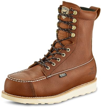 Irish Setter, Wingshooter ST, Men's, 8, Waterproof, Non-Metallic Safety Toe, Work Boot, Amber, 10 D (Medium)