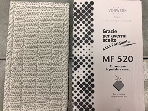 1 PANNO PULIZIA A SECCO MF520 DRY ORIGINALE VORWERK FOLLETTO PER LAVAPAVIMENTI SP520 SP530