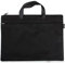EQLEF Bureau Document Sac, Hommes Porte-Documents Classeur Portable A4 Fichier Zipper Sac Noir 1 Pièce