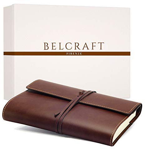 Vietri Classico läderdagbok 12 x 17 brun